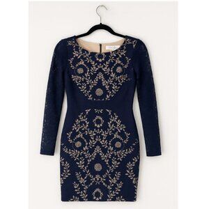 Jessica Simpson Navy Lace Bodycon Dress – Size 6